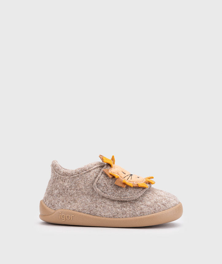 Pantufas Respeitadores do Pezinho da Criança - Igor Homie Leão Taupe