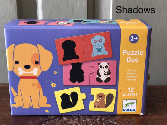 Puzzle Duo - Animais e Sombras