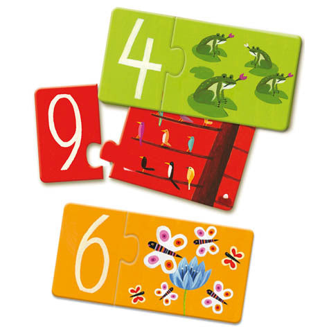 Puzzle Duo - Números 10 puzzles Djeco