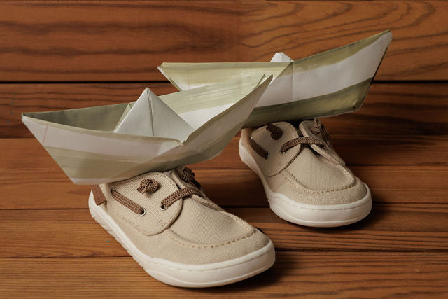 Sapatinhos Barefoot - Rooties Náuticos Magu Bege