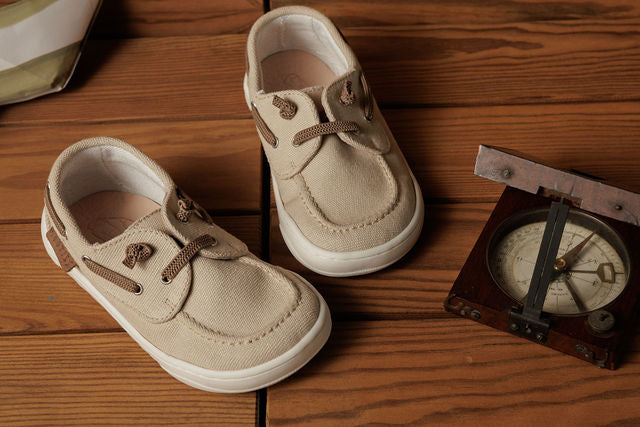 Sapatinhos Barefoot - Rooties Náuticos Magu Bege