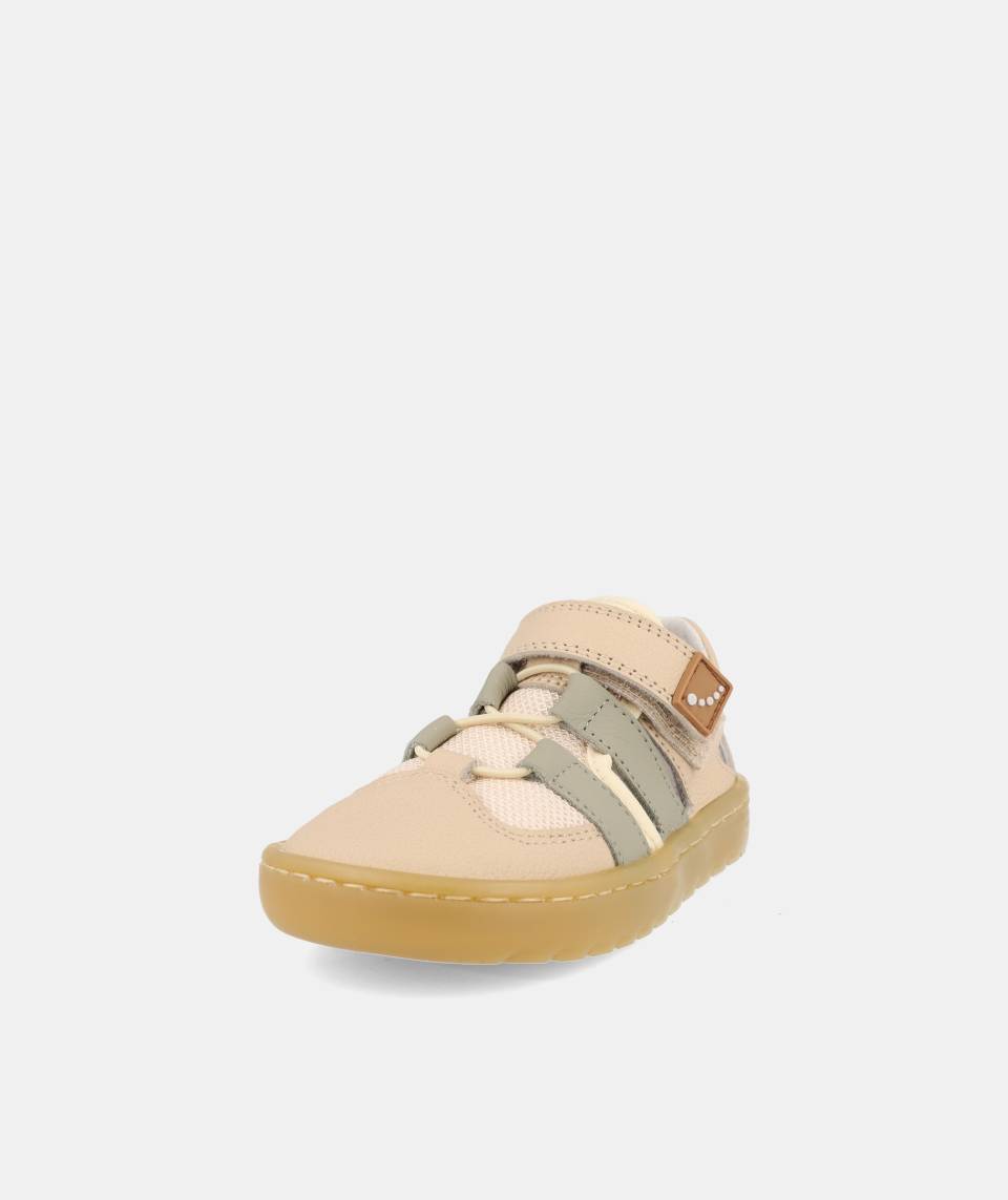 Ténis Abertos Respeitadores do Pezinho da Criança - Blanditos Tahiti Bege