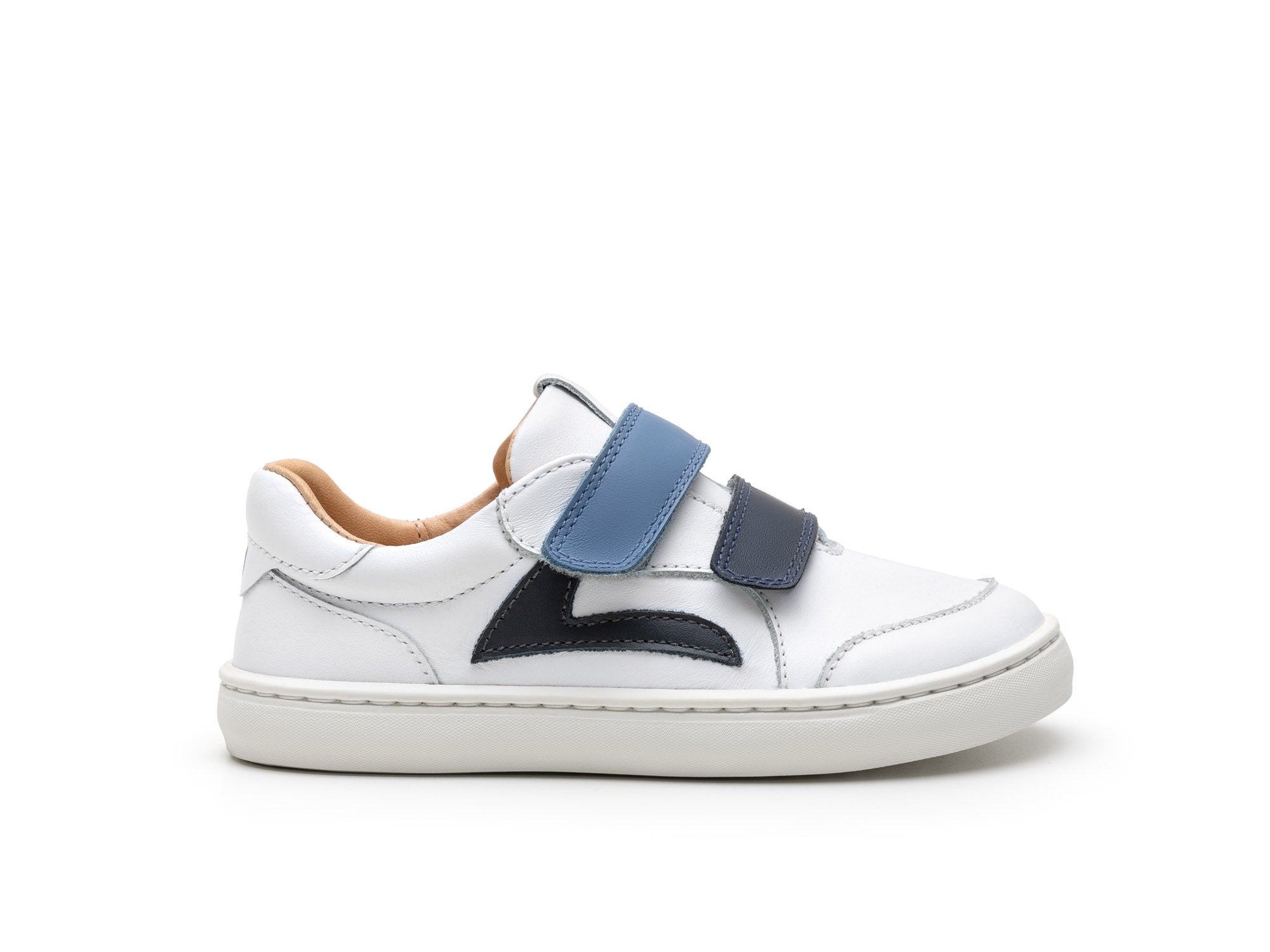 Ténis Respeitadores do Pé da Criança Tip Toey Joey - Landy White & Navy Ash