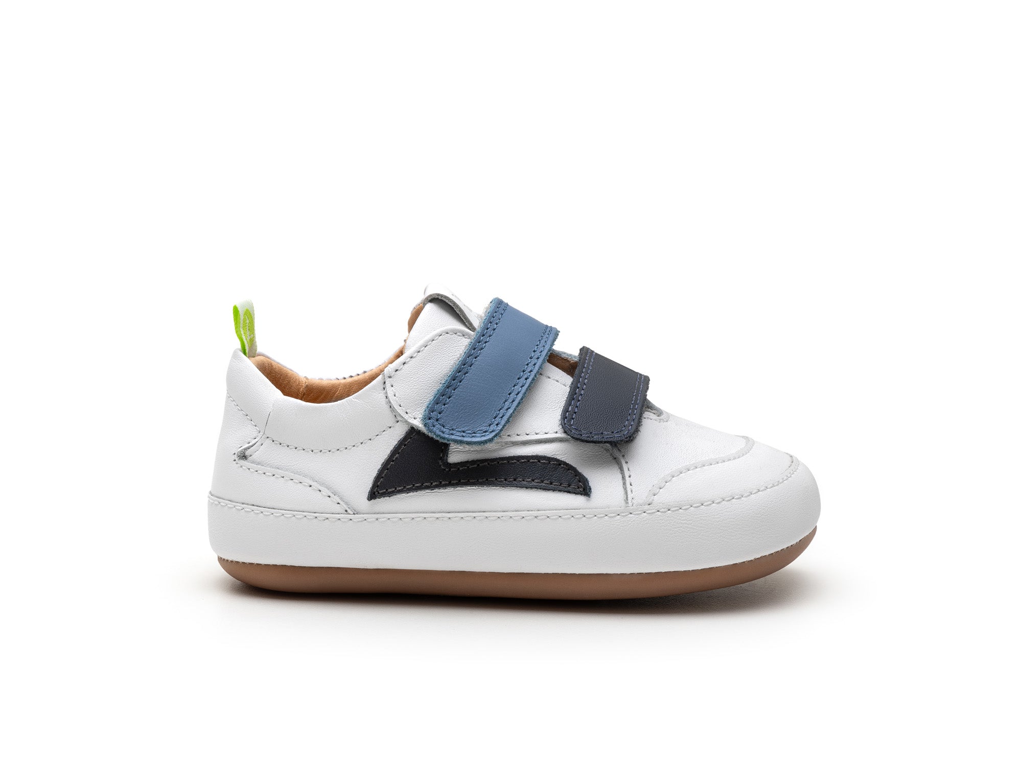Ténis Respeitadores do Pé da Criança Tip Toey Joey - Landy White & Navy Ash