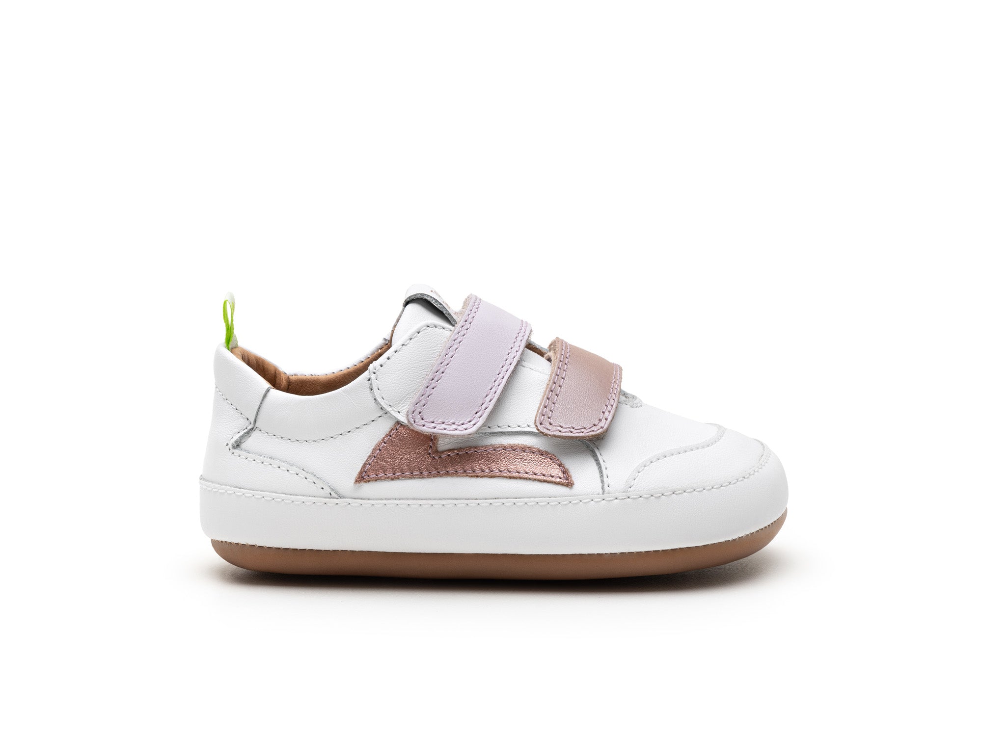 Ténis Respeitadores do Pé da Criança Tip Toey Joey -  Landy White & Pink Dream PINK Rose Gold