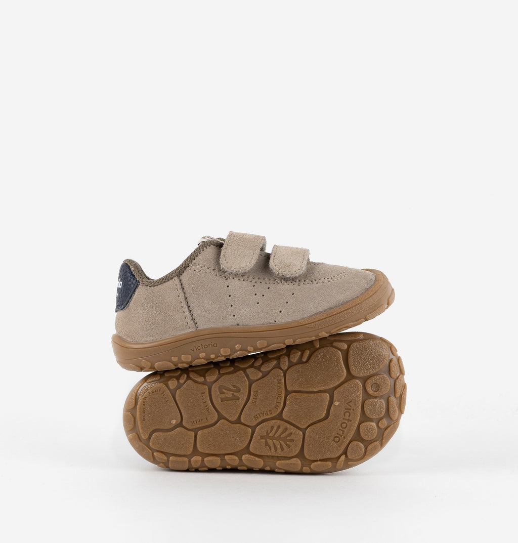 Ténis Respeitadores do Pezinho da Criança - Victoria Barefoot Bosco Serraje Taupe