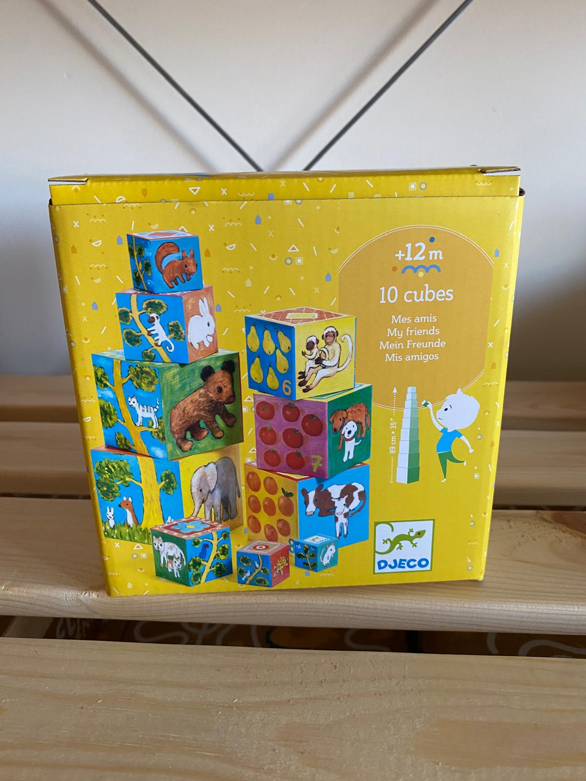 Conjunto de 10 Cubos de Empilhar - Djeco