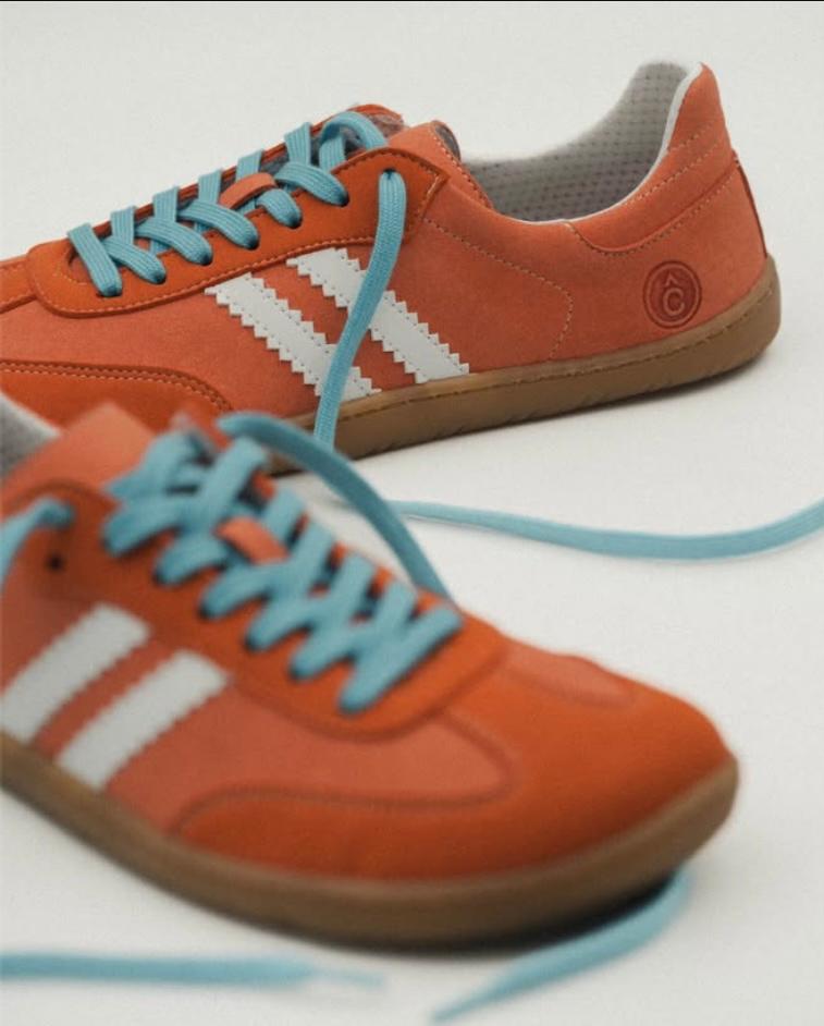 Sapatilhas Desportivas Barefoot de adulto - Coqueflex Samba Papaya/Blanco