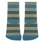Cóndor Meias Barefoot de criança - Cóndor madali-condor-striped-barefoot-terry-socks-lichen-green1
