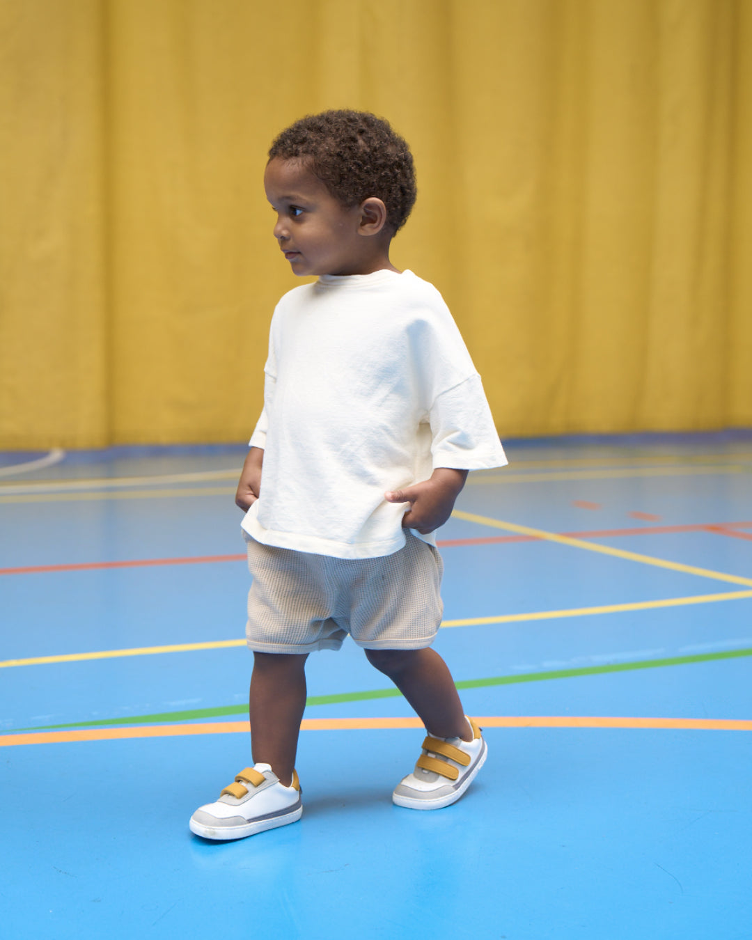 Ténis Barefoot Criança - Muris Petra Mustard Júnior